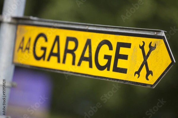 Fototapeta Garage indicator sign