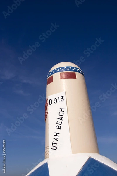 Fototapeta Borne zero du débarquement