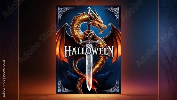 Obraz abstract background with a horse