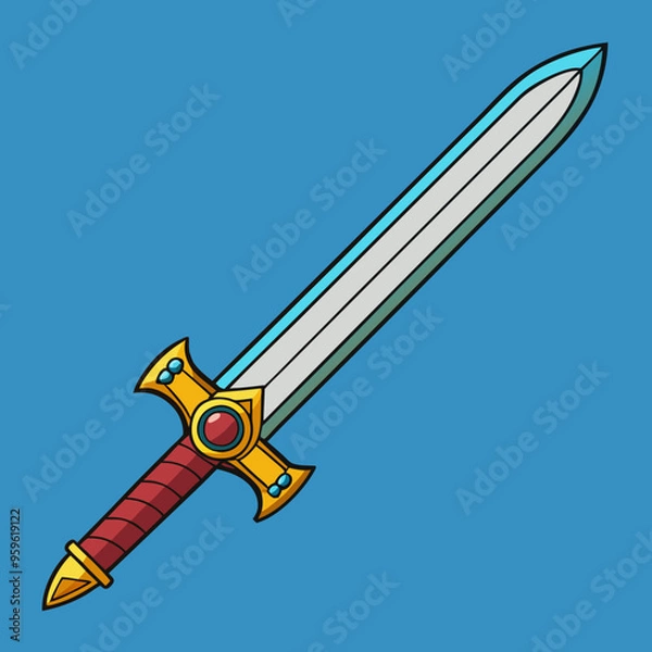 Obraz vector illustration of sword