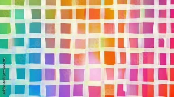 Fototapeta Abstract Colorful Grid