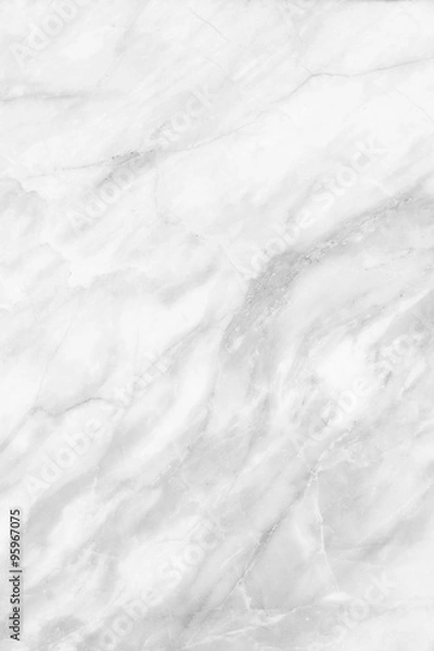 Obraz White marble patterned (natural patterns) texture background, abstract marble texture background in black and white.