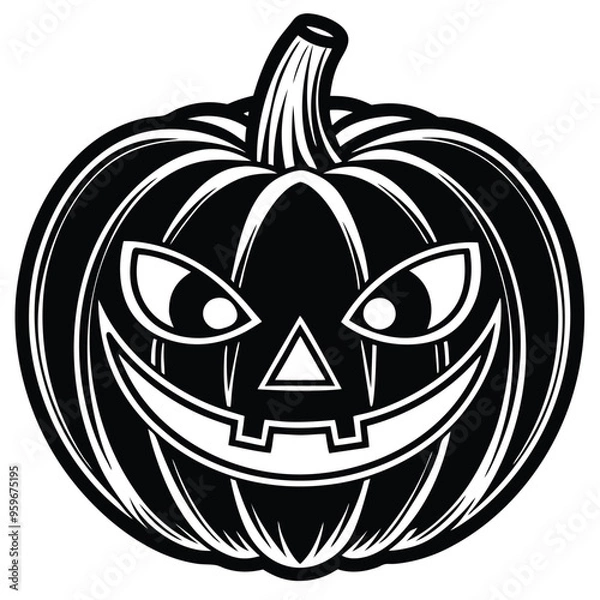 Obraz halloween pumpkin head