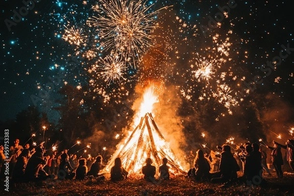 Obraz bonfire night