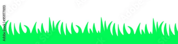 Obraz Grass icon. Flat style. Vector icon.