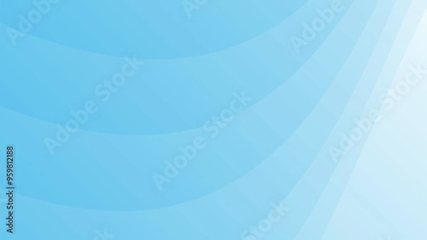 Fototapeta Blue light gradient abstract background for backdrop or presentation