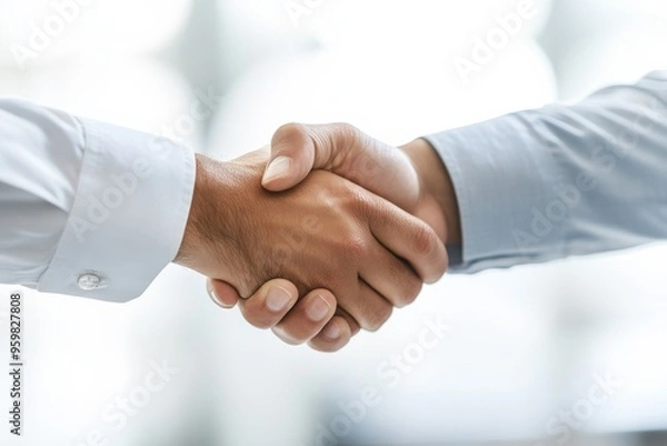 Fototapeta Handshake in a Professional Business Environment