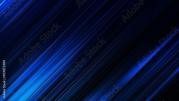 Obraz Dark blue abstract geometric background	