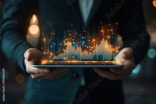 Obraz Utilize advanced data visualization techniques to transform complex analytics into easy graphs. Entrepreneurs can leverage this for informed decisions and to foster innovation in their ventures