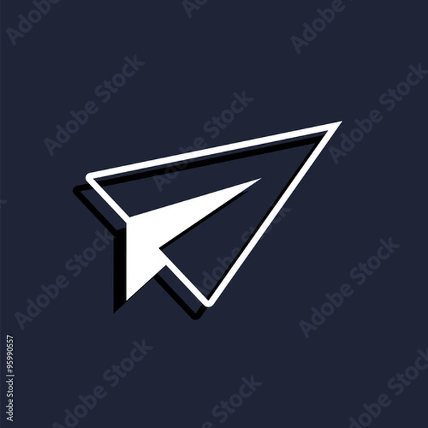 Obraz icon paper plane