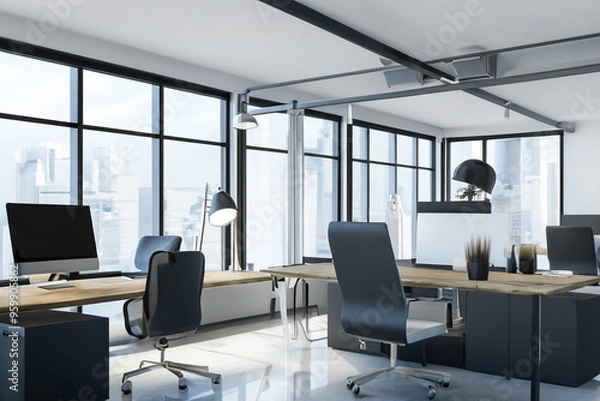 Fototapeta contemporary Office interior