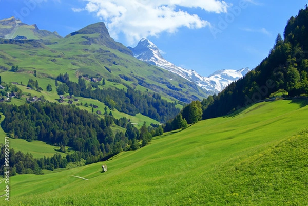 Obraz Alps Landscape Background