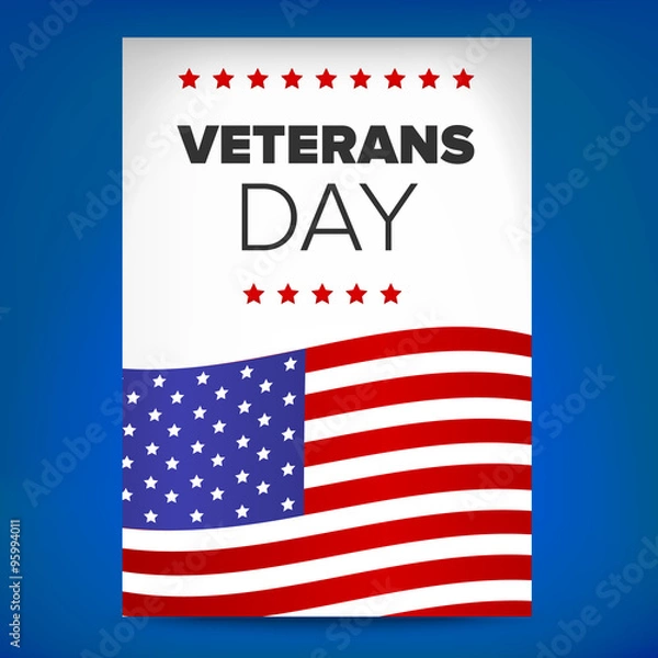 Fototapeta veterans day template