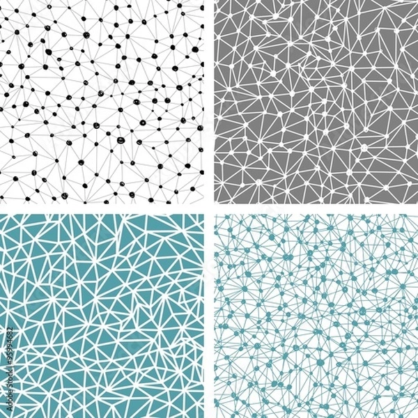 Obraz Handgezeichnete abstrakte Hintergrundmuster