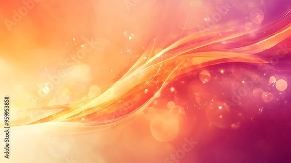 Fototapeta Abstract Orange and Pink Background with Bokeh Lights