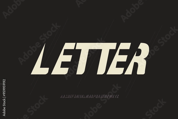 Obraz Creative abstract font