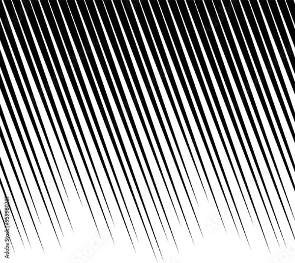 Obraz black and white barcode line design