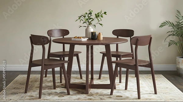 Fototapeta Dining Table And Chairs