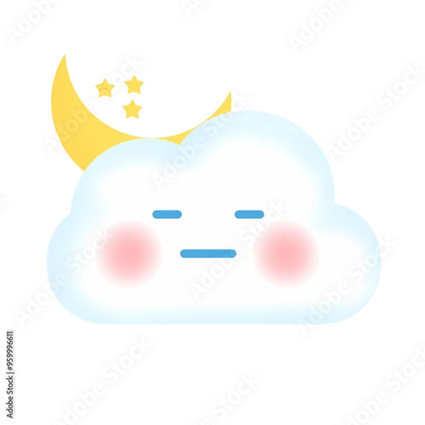 Fototapeta cute  climate   cloud cartoon