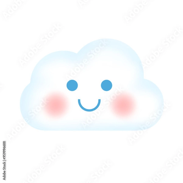 Fototapeta cute  climate   cloud cartoon