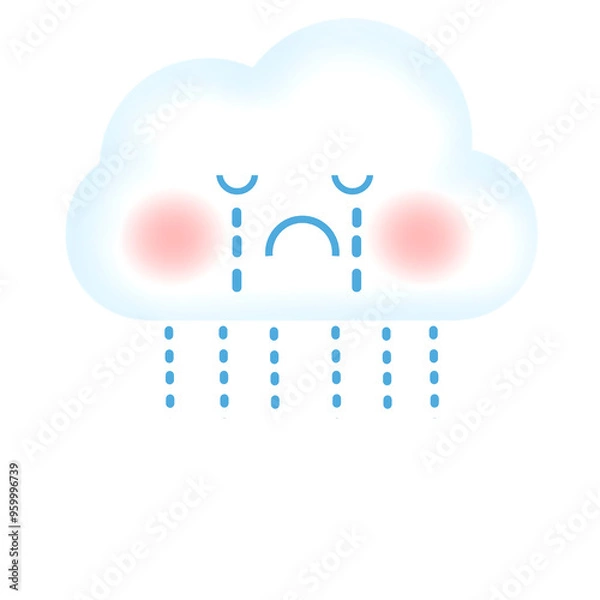 Fototapeta cute  climate   cloud cartoon