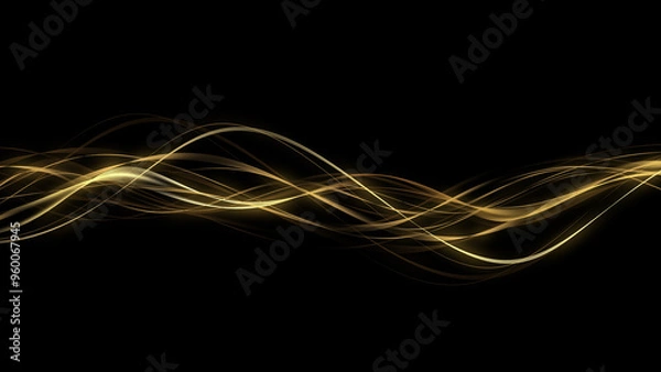 Obraz 背景 アブストラクト ウェーブ 