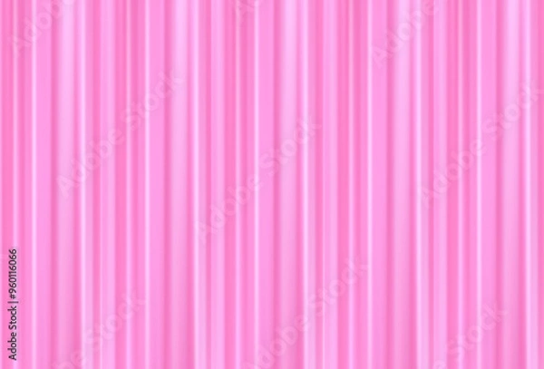 Obraz Abstract Pink Curtain Closed Background. Celebration Event Or Grand Opening Backdrop. Wallpaper. Vector Illustration