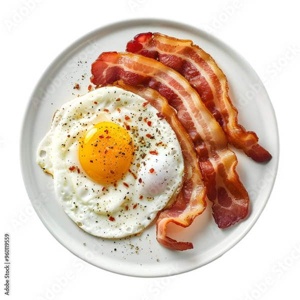 Obraz Classic Bacon and Egg Breakfast