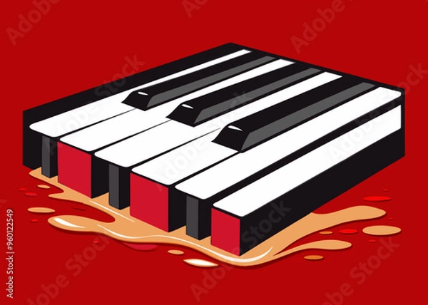 Obraz Piano Keys Ink
