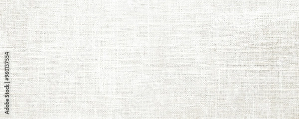 Fototapeta A light white textured surface with a fine, linen-like pattern, creating a sense of fabric texture on a clean, solid background.