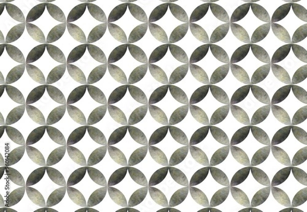 Obraz 水彩の和柄　七宝柄