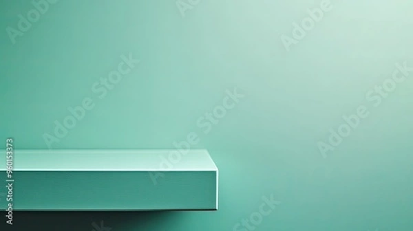 Fototapeta A minimalist scene featuring a flat surface against a soft, muted background.