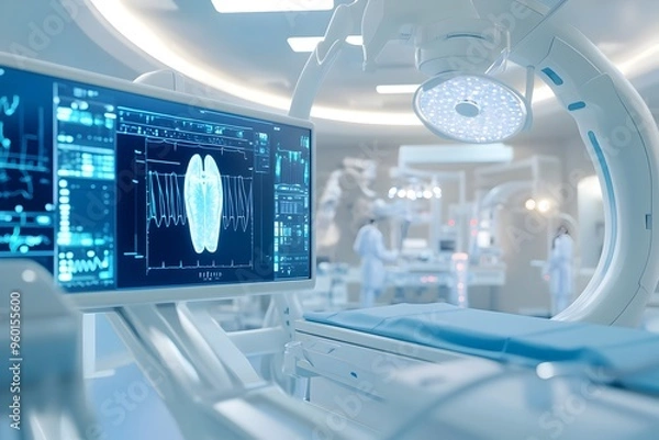 Fototapeta State of the Art Medical Suite Showcasing Precision and Expertise in Modern Procedures