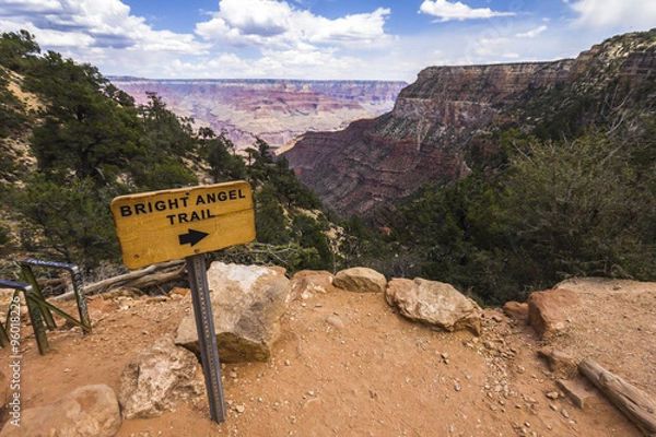 Obraz View from bright Angel Trail inside Grand Canyon
