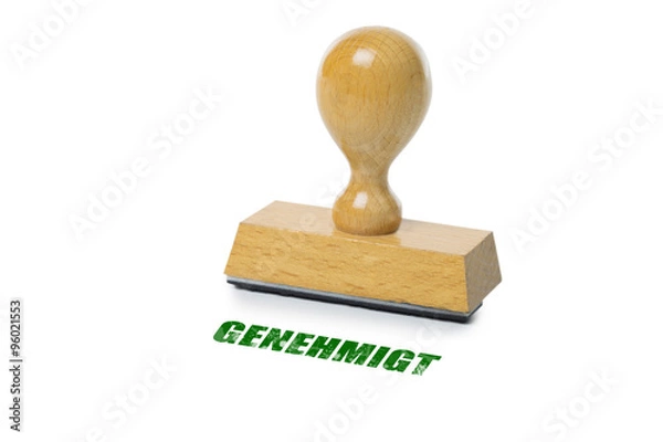 Obraz Genehmigt Rubber Stamp