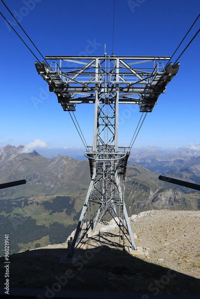 Obraz cable car route in the mountains