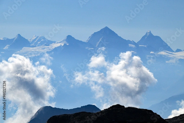 Obraz clouds over the mountains