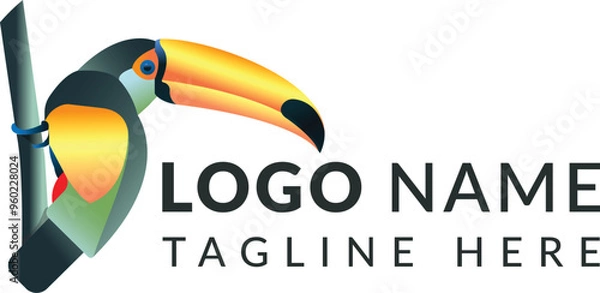 Obraz Bird logo design in vector format 