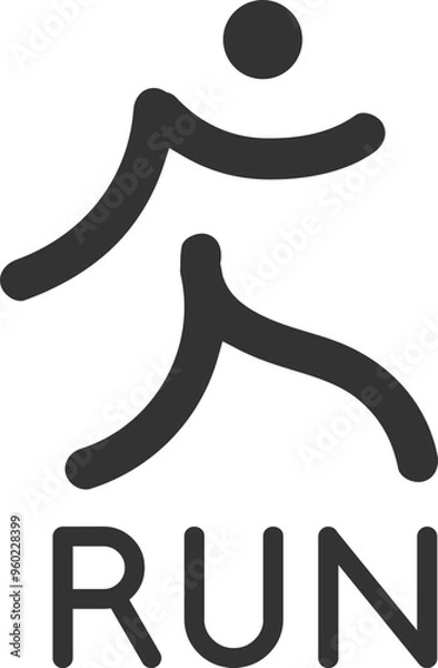 Obraz vector running logo 