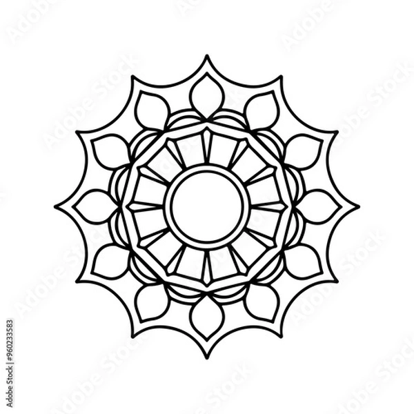 Obraz simple mandala design