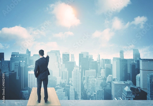 Fototapeta looking at future city