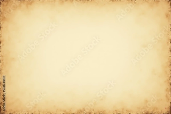 Fototapeta Aged Paper Background with Grunge Border