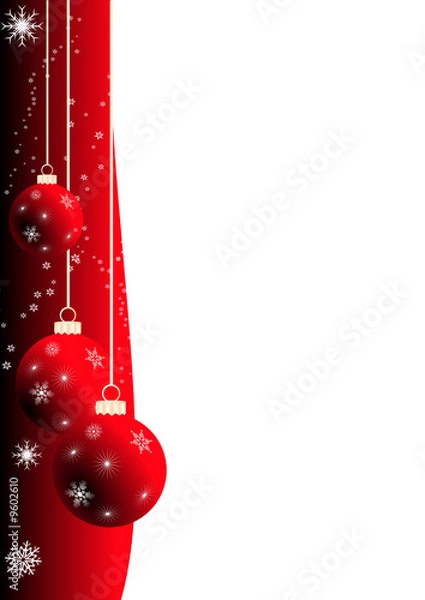 Obraz fond rouge de Noël