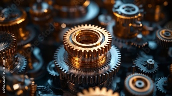 Fototapeta Gears and Cogs