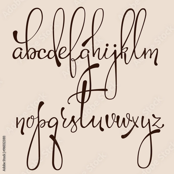 Obraz Calligraphy cursive font