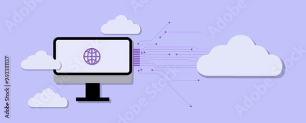 Fototapeta Redefining data storage in the age of cloud technology