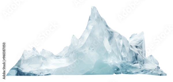 Obraz PNG Iceberg space nature white tranquility.