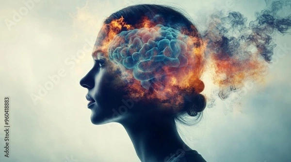 Fototapeta The Psychology of Human Behavior. The factors that influence human behavior, including personality, motivation and social dynamics.