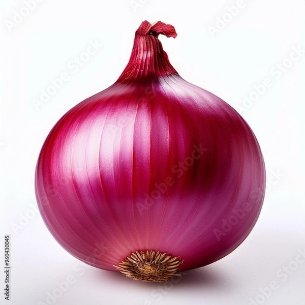Fototapeta red onion isolated on white background
