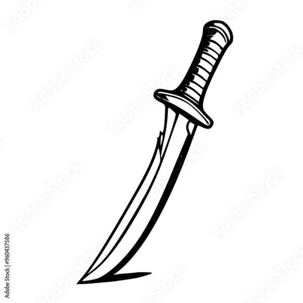 Obraz sword isolated on white